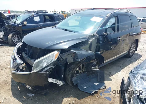 2015 Nissan Pathfinder Sl z USA, uszkodzony, nr VIN 5N1AR2MN7FC645047